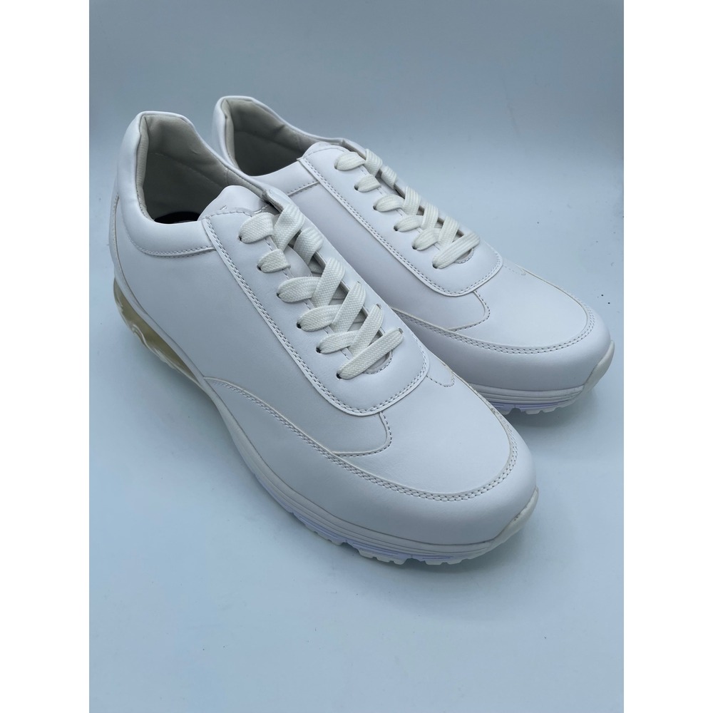 Sio Mens Camino-007 White Low Top‎ Air Cushion Sneakers Size 11 NEW